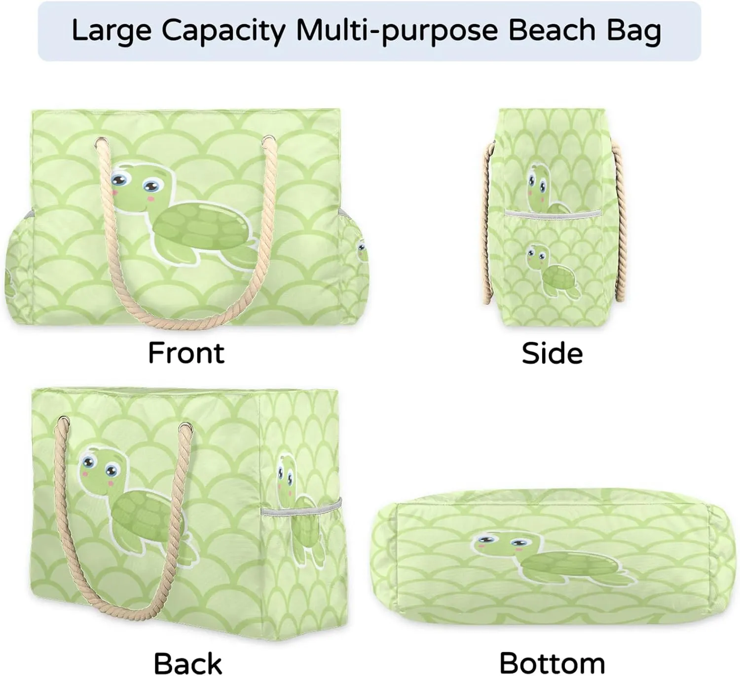 Beach Tote Bags for Women with Zipper Large Pool Bags for Swimming Travel Gym
