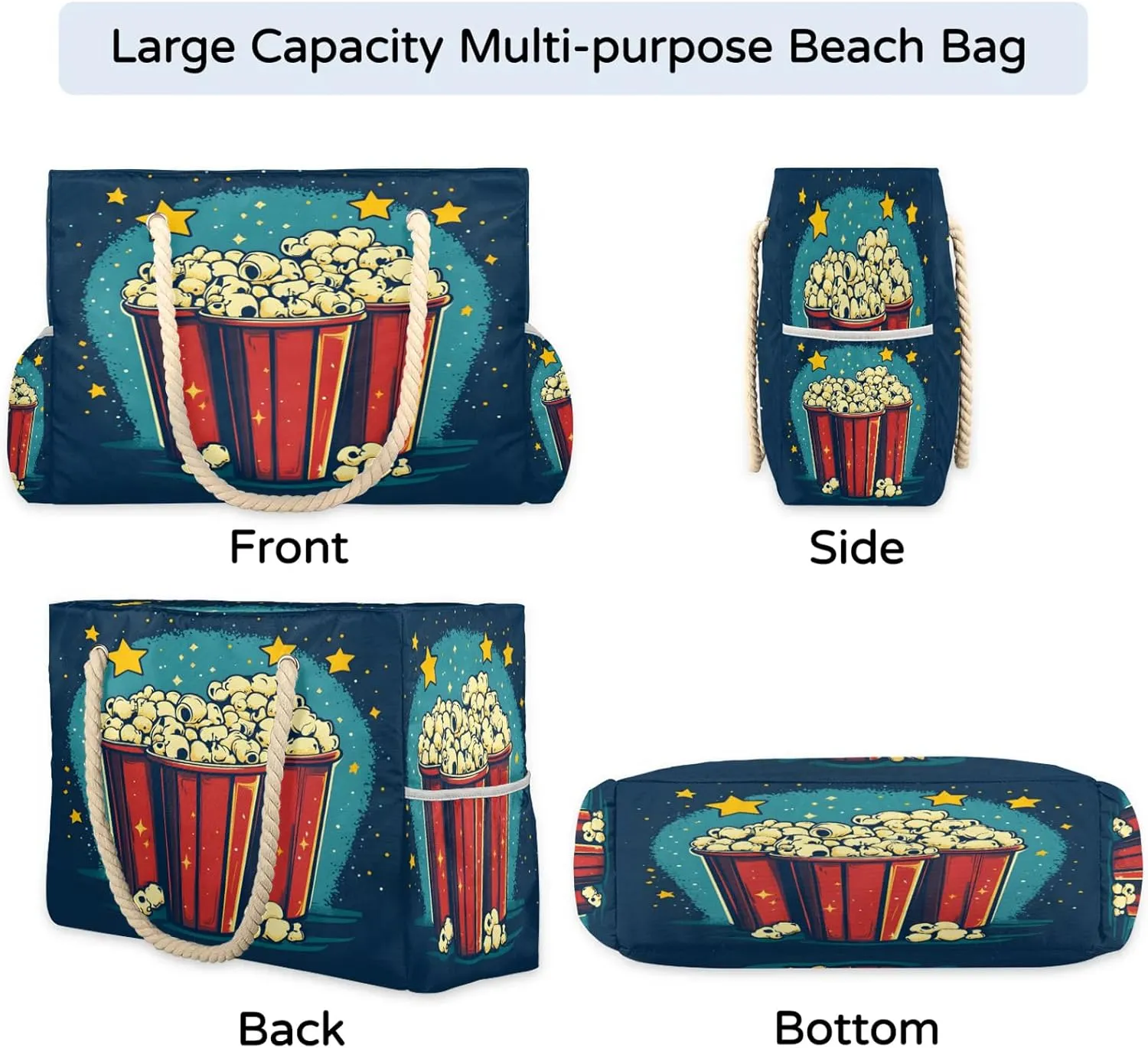 Beach Tote Bags for Women with Zipper Large Pool Bags for Swimming Travel Gym