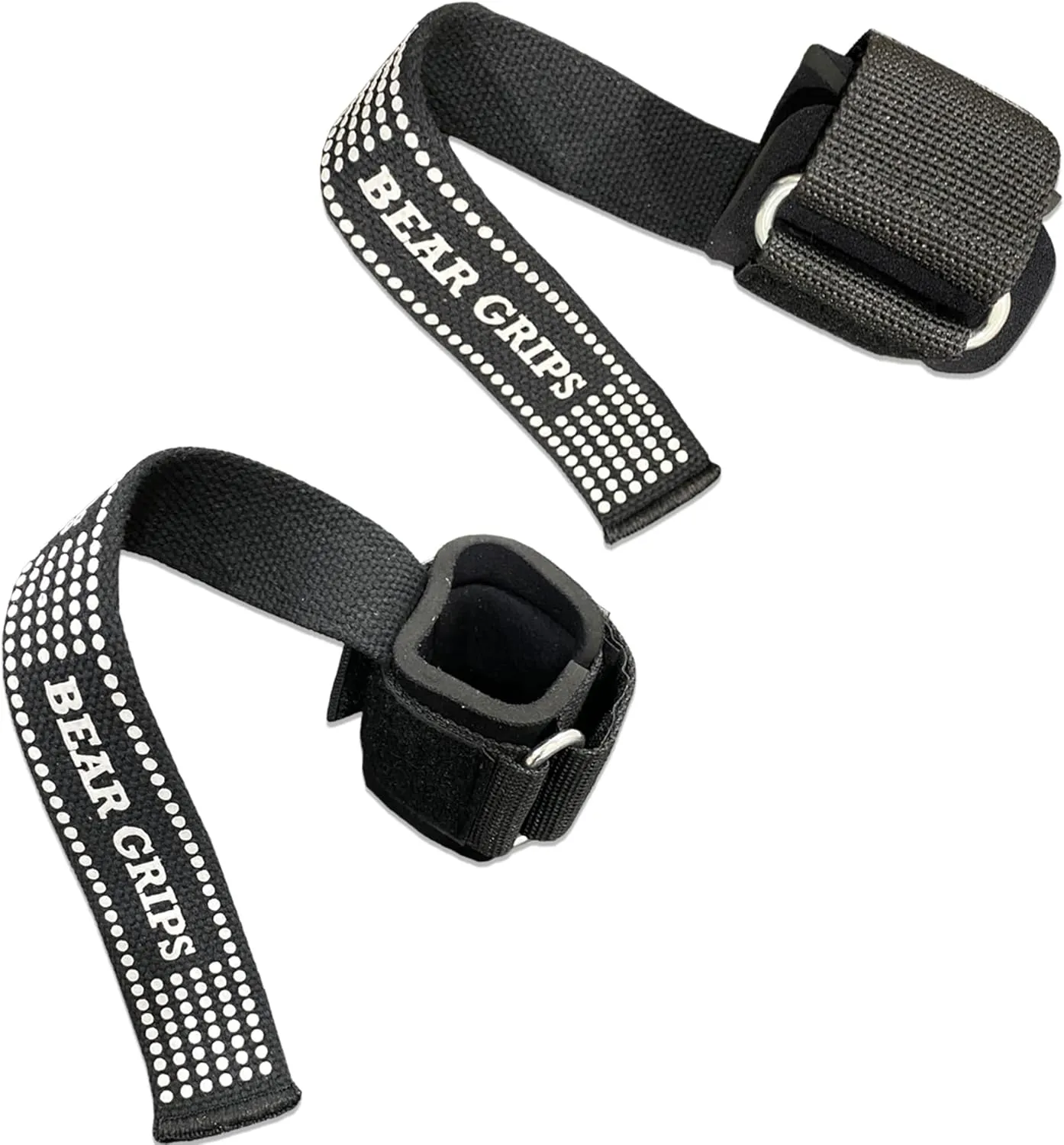Bear Grips Lifting Straps - Gym & Weightlifting Straps for Men & Women, Deadlift Support, 2 Pairs