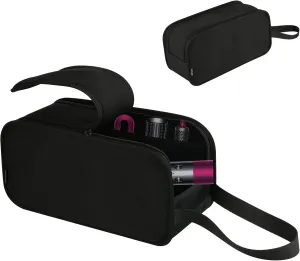 Beautyflier Travel Case Compatible with Dyson Airwrap Styler, Hair Dryer Brush Holder Portable Storage Bag Travel Organizer for Airwrap Styler and Attachments, Black Carrying Case for Shark Flexstyle