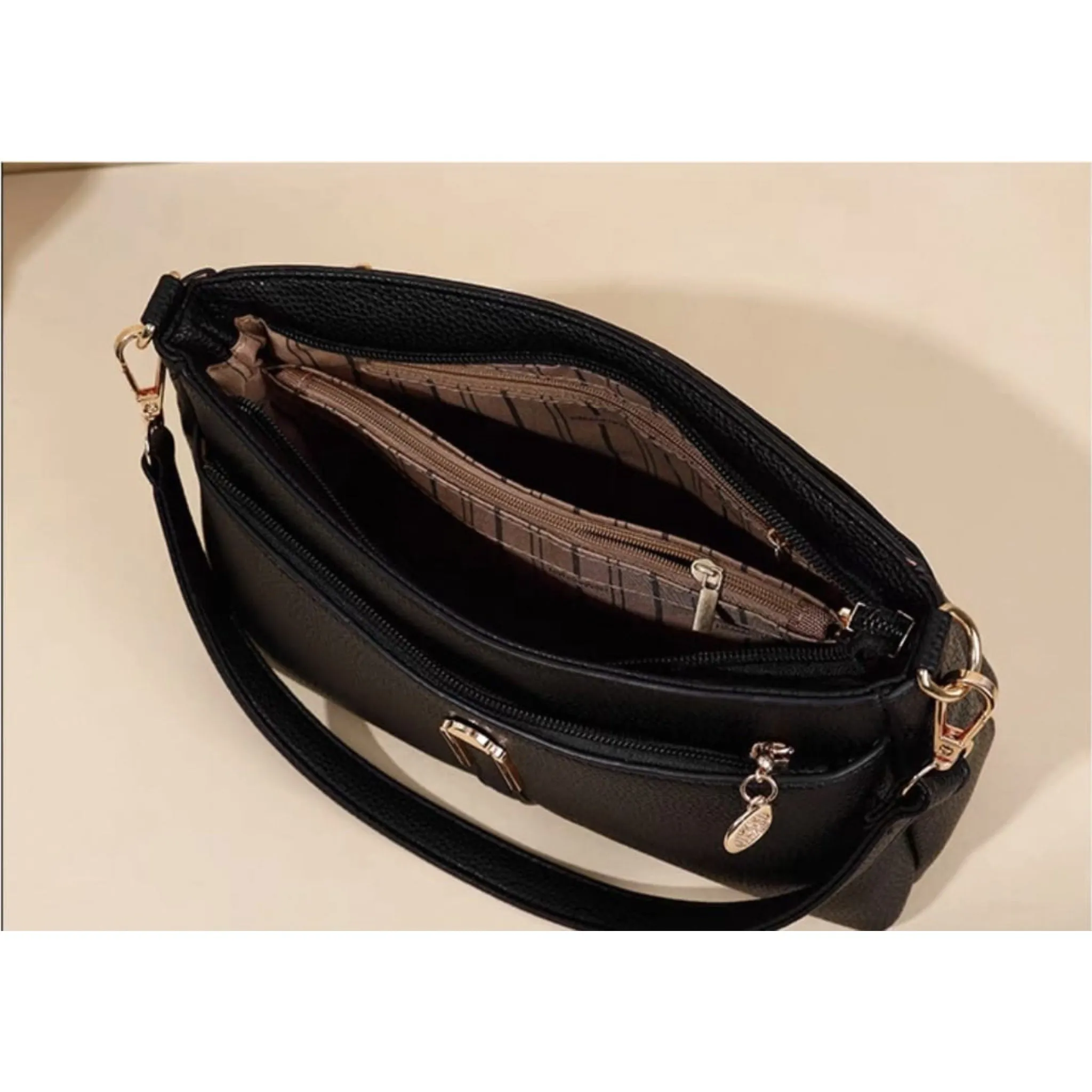 Beige Vena Sling Bag