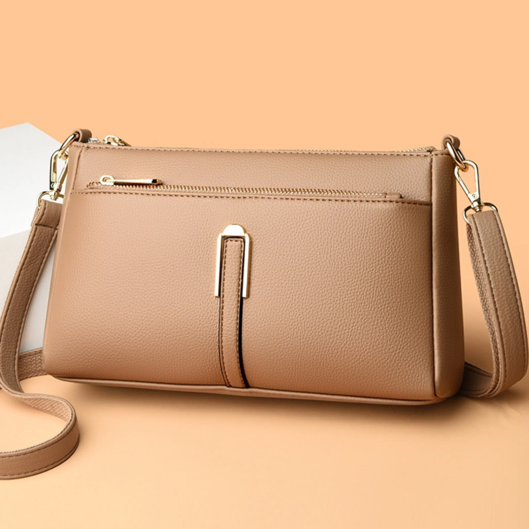 Beige Vena Sling Bag