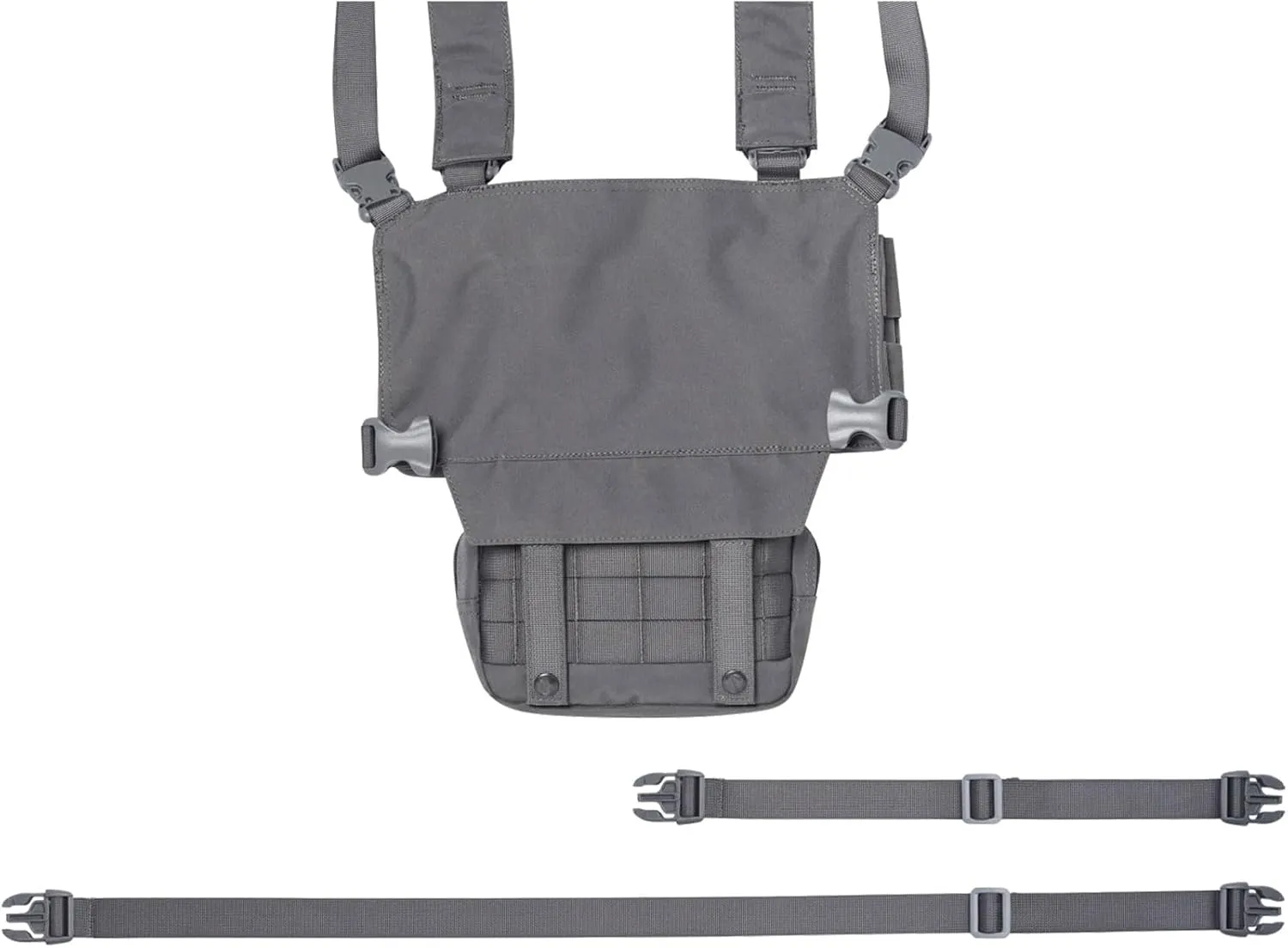 Beretta Tactical Chest Rig - Durable Outdoor Hunting Shooting MOLLE Chest Pack Bag w/Front Pocket & Removable Bottom Pouch