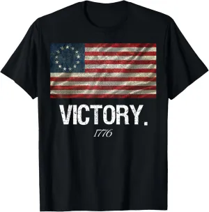 Betsy Ross Flag Shirt Revolution Victory 1776 American Flag T-Shirt