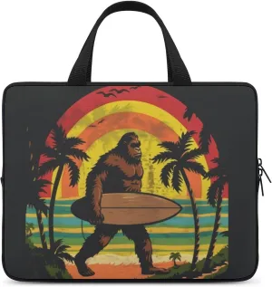 Big Feet Surfboard Laptop Bag Laptop Case Computer Messenger Bag with Adjustable Shoulder Strap