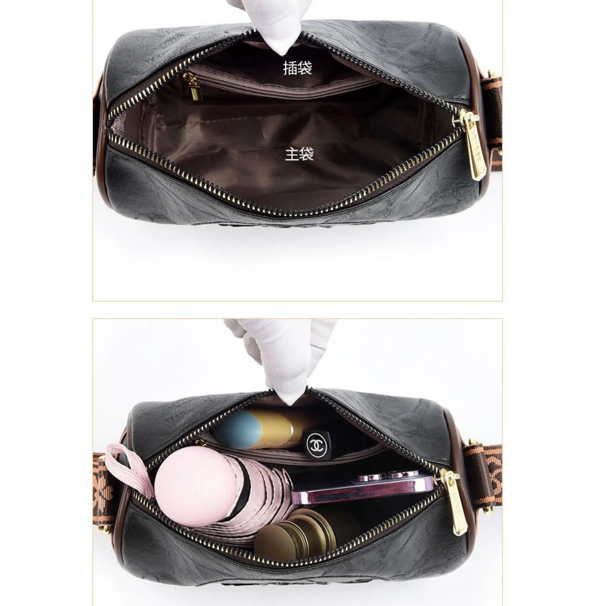 Black Kira Sling Bag