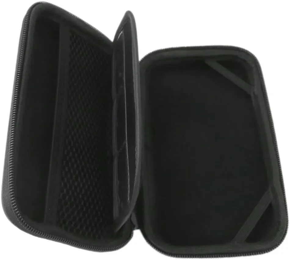 Black Protective Travel Case Fit for Nintendo DS Lite NDSL 3DS, Carrying Cases with Inner Mesh Netting Provides Convenient Storage Fit for Games Cards, Stylus and Accessories