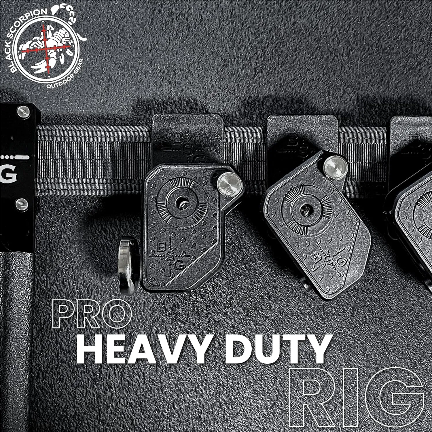 Black Scorpion Gear Competition Rig 4X Ambidextrous Double Stack Mag Pouches 1x Pro Heavy Duty Competition Belt