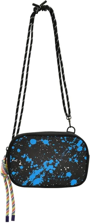 Blue and Black Ink Painting Cross Body Bag for Womens Waterproof with Adjustable Strap Over Shoulder Purse Go shopping carteras para mujer originales
