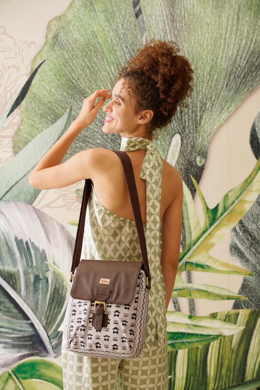 Bow & Moustache Sling Bag