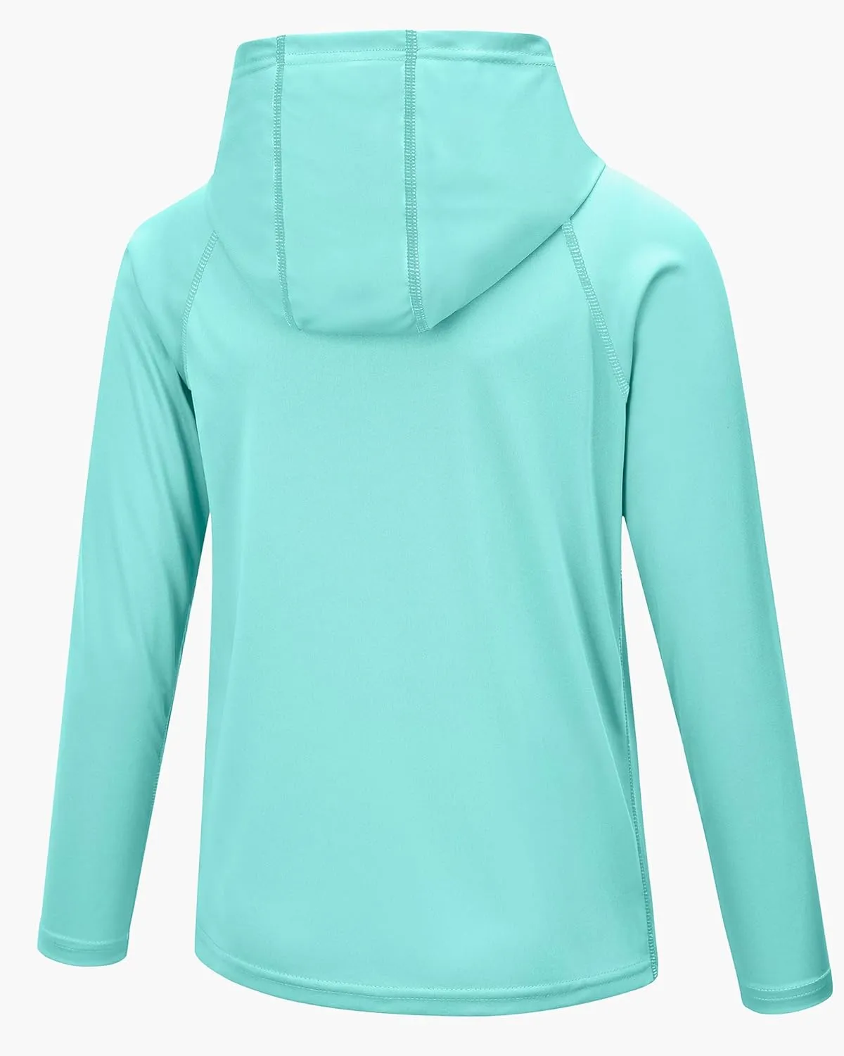 Boys Grils Long Sleeve Sun Shirts UPF50  Hoodie Thumbhole Rash Guard Quick Dry Atheltic Hiking Workout Water Playing
