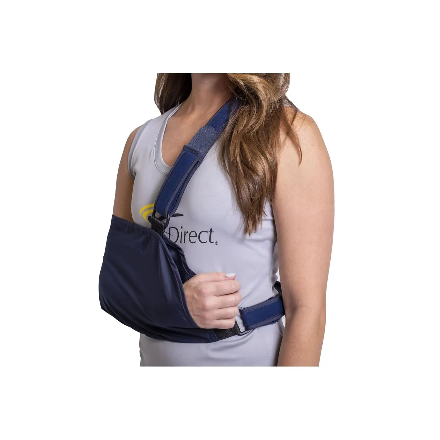 Brace Direct Standard Lightweight Envelope Shoulder Immobilizer- Adjustable Arm Sling- for Dislocation, Post Surgical Support, Sprains and Injury