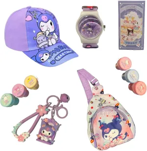 Brainy Little Miss Pretty Crossbody Bag Purse Watch Baseball Cap Snapback Playing Cards Kids Girls Kawaii Cartoon Hat Cute