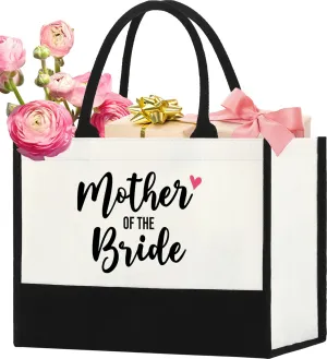 Bride Mother Gift Tote Bag Mother of The Bride Beach Bag,Wedding Engagement Gift Tote Bag for Bride of Mother
