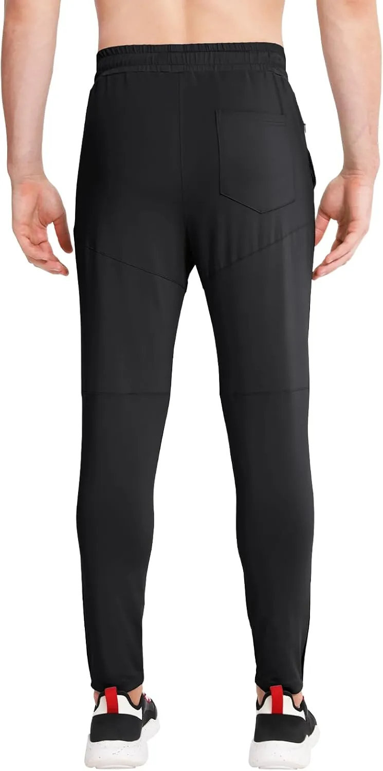 BROKIG Mens Tapered Gym Joggers,Men's Lightweight Jogging Pants Quick Dry Casual Athletic Running Workout with Pockets