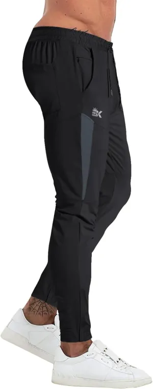 BROKIG Mens Tapered Gym Joggers,Men's Lightweight Jogging Pants Quick Dry Casual Athletic Running Workout with Pockets
