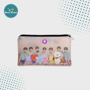 BTS Pencil / Pen Pouch (Digitally printed on Cloth)