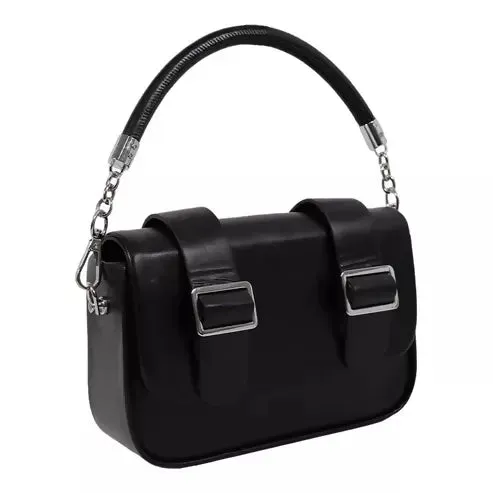 Buckle Handbag – Trendy & Stylish Shoulder Bag for Women (Black)