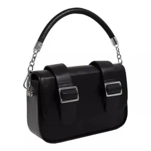 Buckle Handbag – Trendy & Stylish Shoulder Bag for Women (Black)