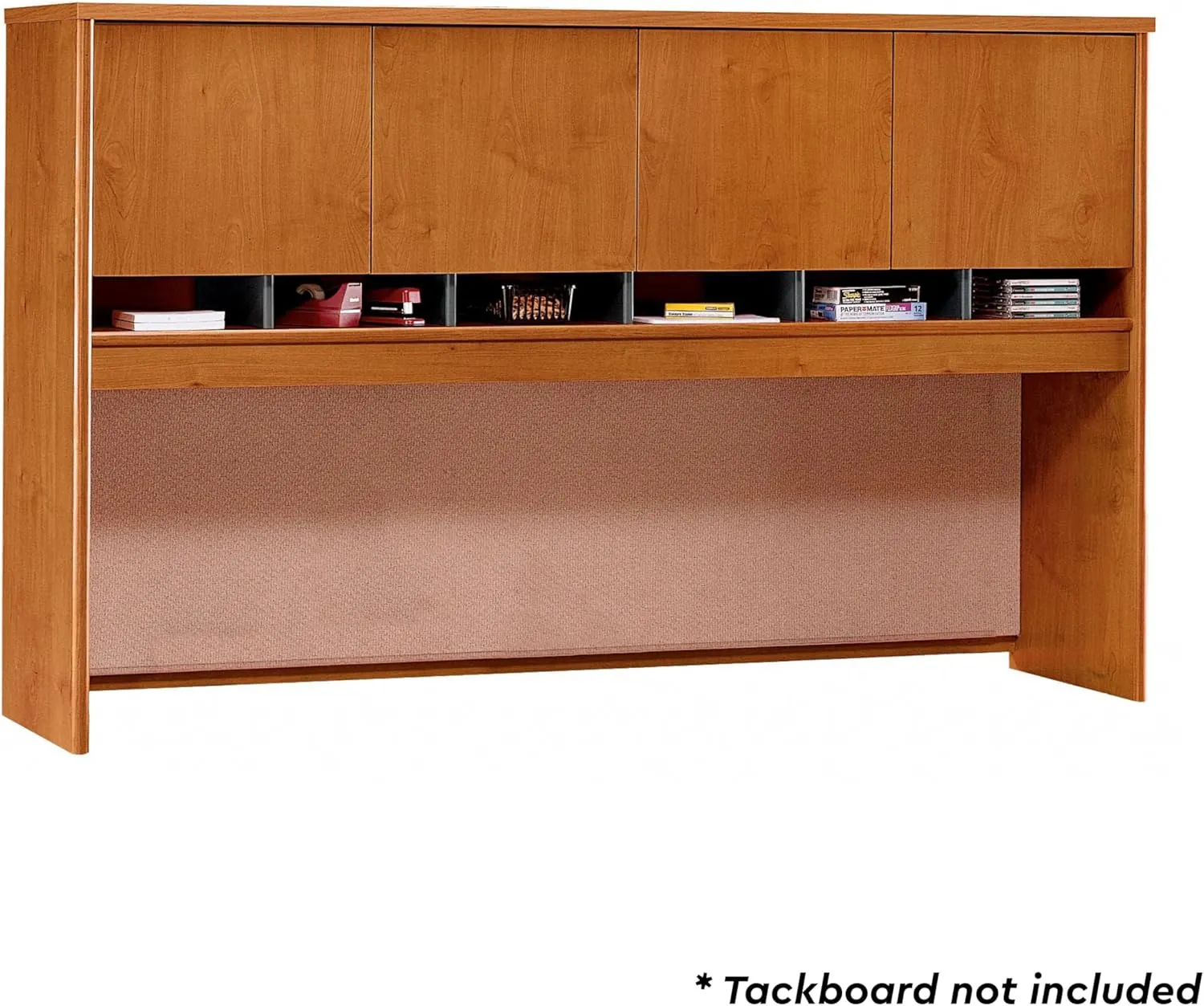 Bush Business Furniture Series C Collection 72W 4 Door Hutch in Natural Cherry