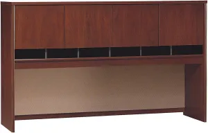 Bush Business Furniture Series C Hutch, 72W 4 Door, Hansen Cherry
