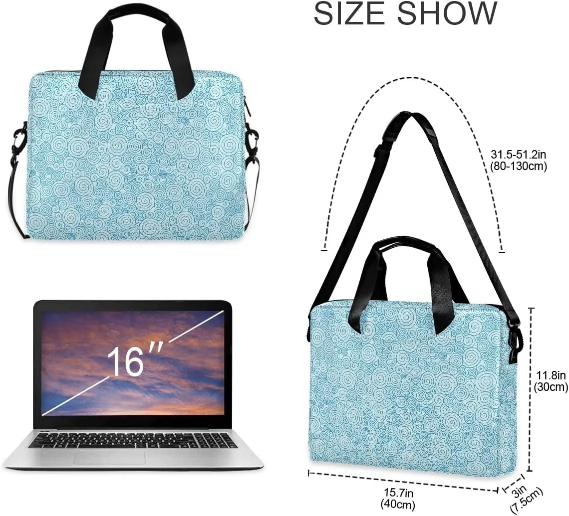 Cactus Navy BlueDesign Laptop Bag Business Professional Travel Slim Commuter Briefcase for 16 Inch Laptop