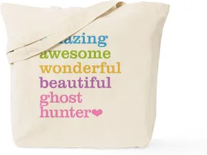 CafePress Amazing Ghost Hunter Tote Bag Reusable Natural Beige Canvas Shopping Bag