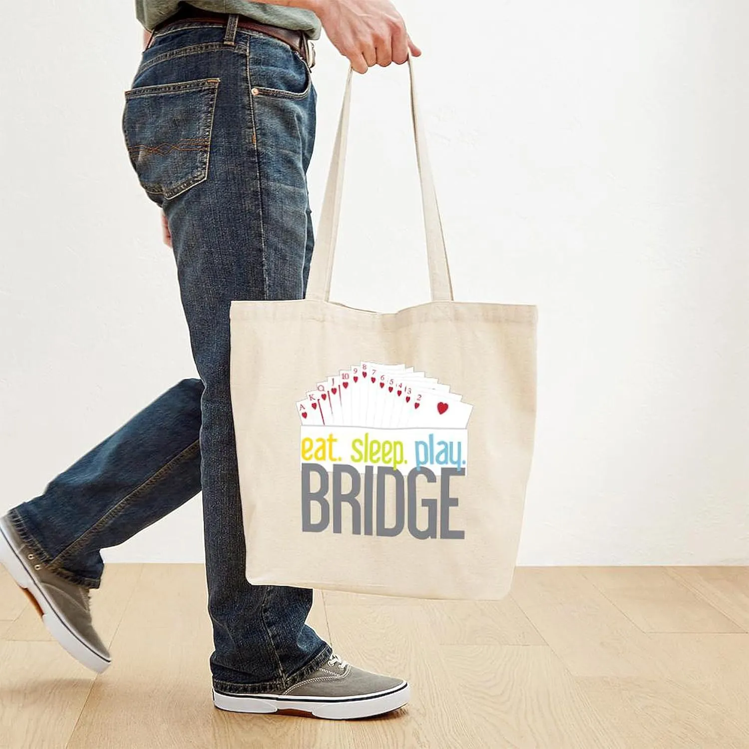 CafePress Bridge Tote Bag Reusable Natural Beige Canvas Shopping Bag