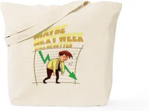 CafePress Stock Market Trader Investor Capitalist E Tote Bag Reusable Natural Beige Canvas Shopping Bag
