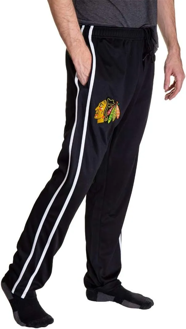 Calhoun NHL Men's Open Bottom Striped Training Lounge Pants with Pockets