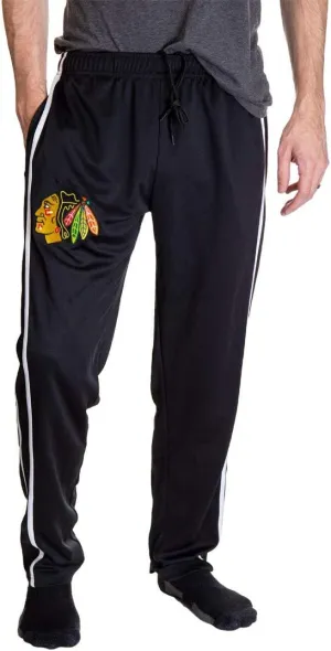Calhoun NHL Men's Open Bottom Striped Training Lounge Pants with Pockets