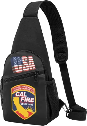 California Department Of Forestry And Fire，Fashion One-Shoulder Bag，Anti-Theft Crossbody Shoulder Chest Bag