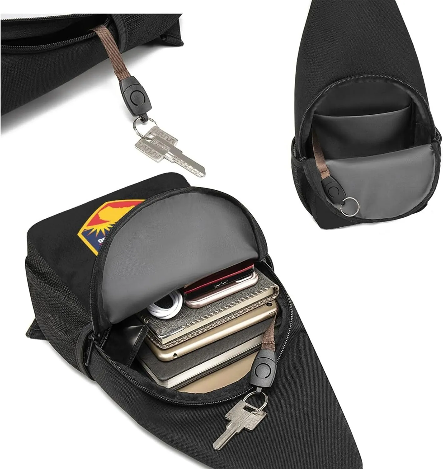 California Department Of Forestry And Fire，Fashion One-Shoulder Bag，Anti-Theft Crossbody Shoulder Chest Bag