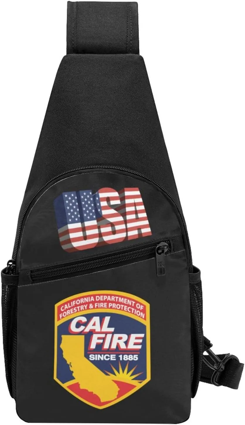 California Department Of Forestry And Fire，Fashion One-Shoulder Bag，Anti-Theft Crossbody Shoulder Chest Bag