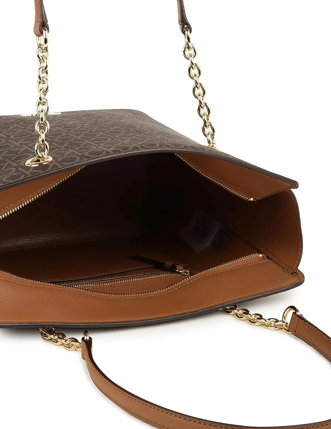 Calvin Klein Hailey Signature Top Zip Chain Tote