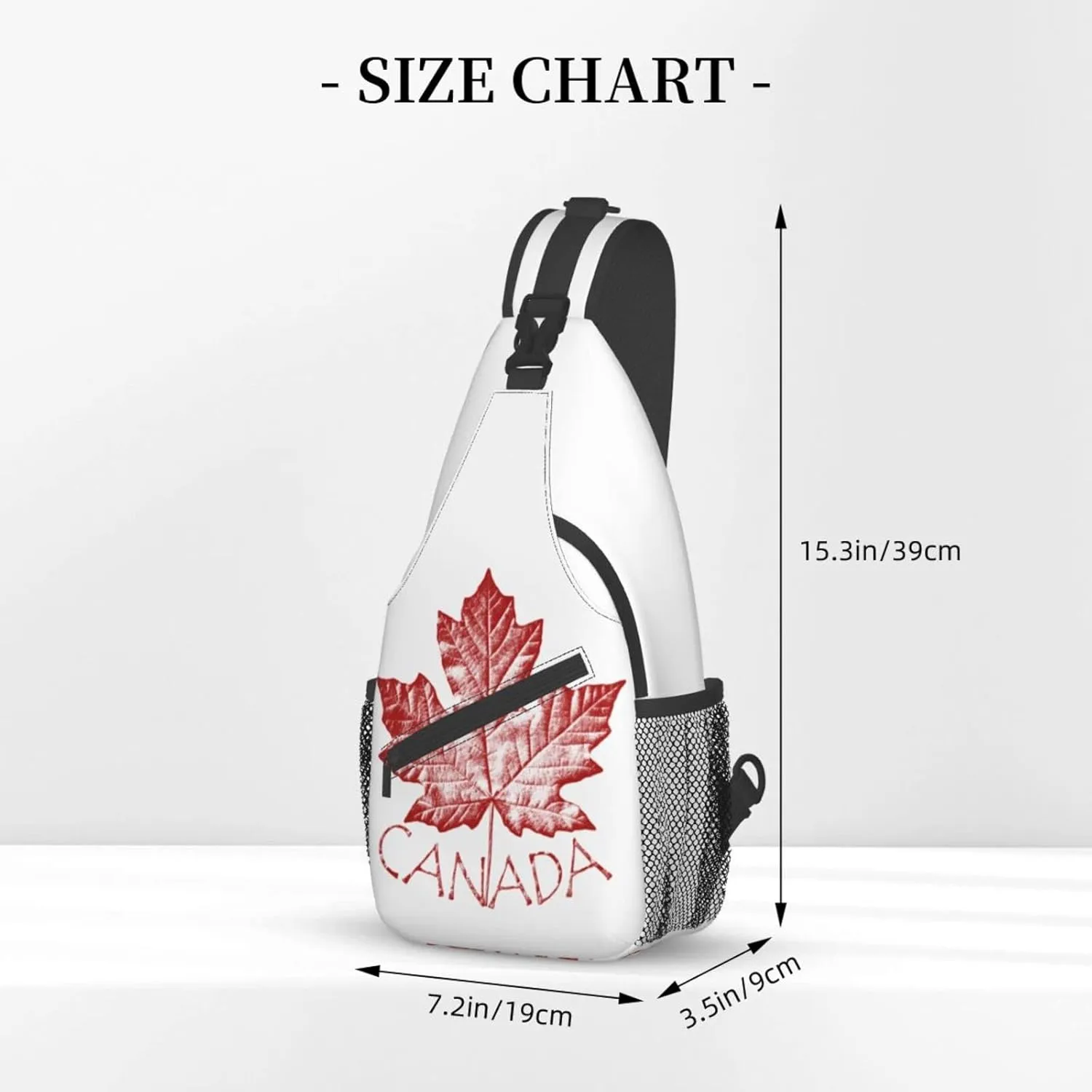 Canada Casual Daypack Bag Canada Flag Shoulder Bag Chest Bags Crossbody Bag Canadian Sling Backpack