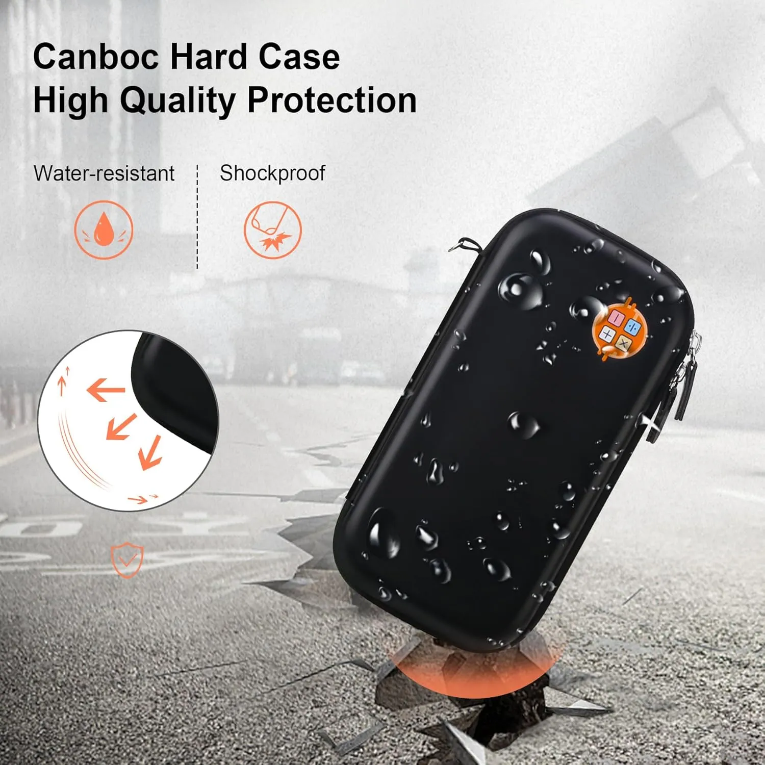 Canboc Carrying Case for Texas Instruments TI-30XS/ TI-36X Pro MultiView Scientific Calculator, Mesh Bag fit Cable, Batteries, Pens and Other Accessories, Black (Case Only)