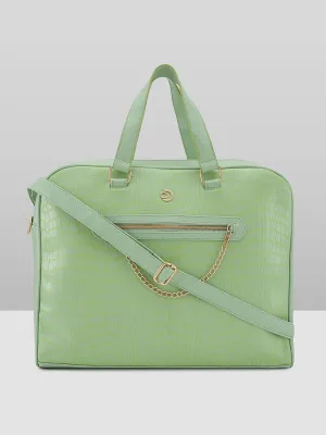 Caprese Mist Laptop Bag Large Mint