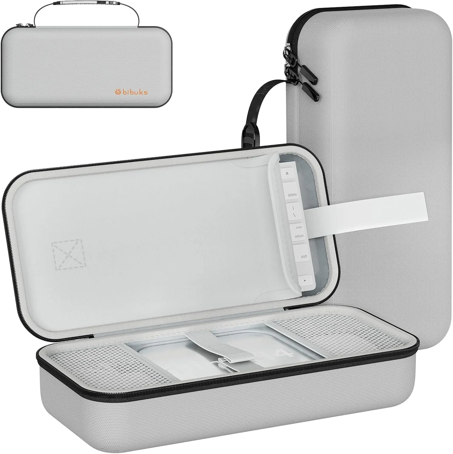 Carry Case Compatible with Apple 2024 Mac Mini M4 /M4 Pro,M4 Pro Protective Carrying Case, Portable Hard Shell Travel Storage Bag (Grey)
