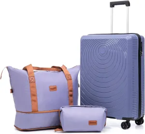 Carry On Luggage 22x14x9 Airline Approved, 20-inch Hard Shell Suitcases with Wheels, PP Lightweight Carry on Suitcase with TSA Lock