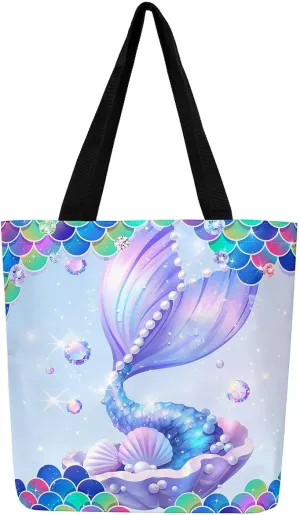 Cartoon Milk Cow Canvas Tote Bag Lovely Farm Animal Kawaii Beach Bag,Strawberry Flowers Handbag for Women