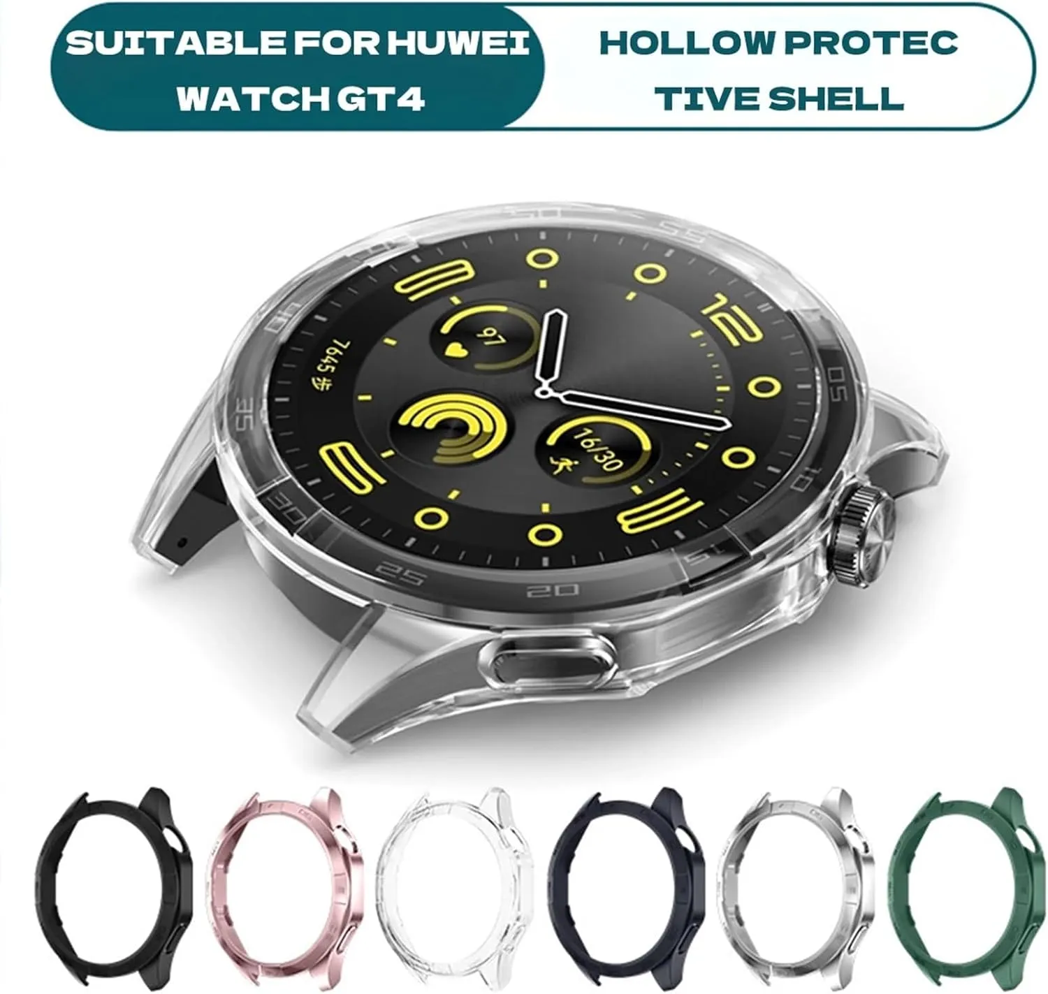 Case for Huawei Watch GT 4 46mm Protective Case PC Hard Bumper for Men's Women's GT4 Accessories no Screen Protector Glass
