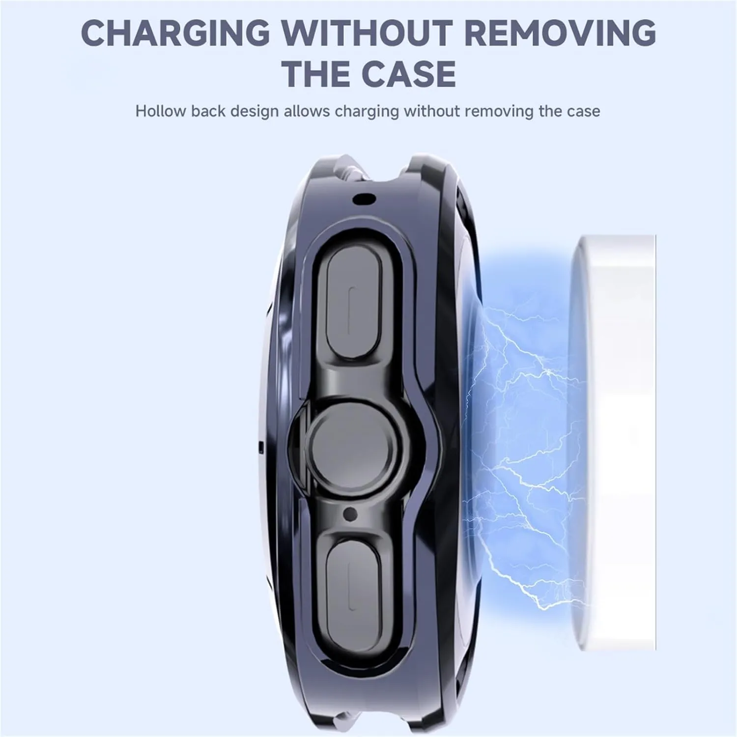 Case for Samsung Galaxy Watch 7 Ultra 47mm Smartwatch Cover Soft TPU Bumper Protective Shell for Galaxy 7 Ultra 47mm Accessories(Silver)