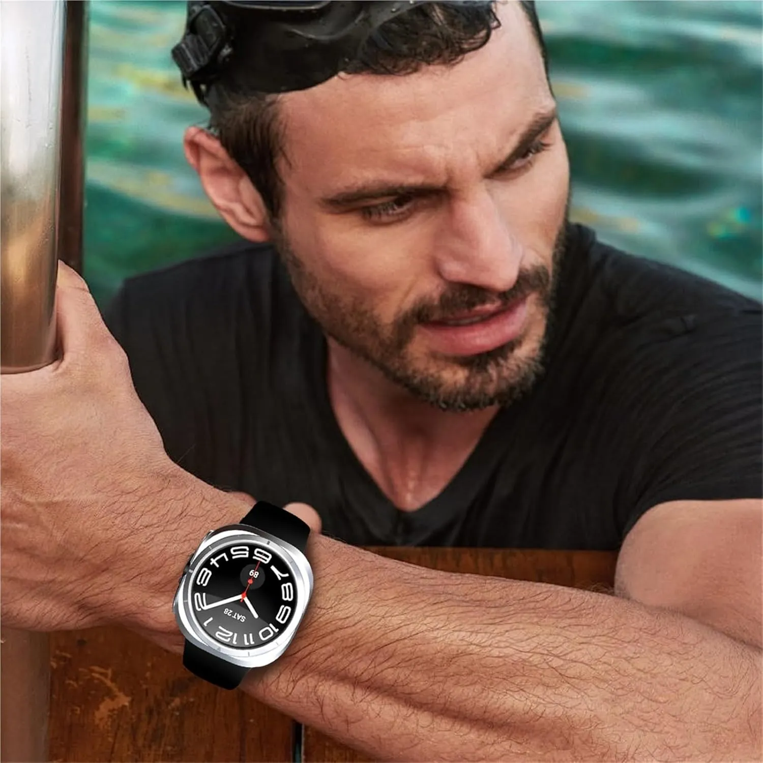 Case for Samsung Galaxy Watch 7 Ultra 47mm Smartwatch Cover Soft TPU Bumper Protective Shell for Galaxy 7 Ultra 47mm Accessories(Silver)