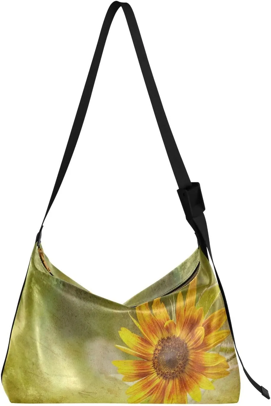 Casual Shoulder Bag Crossbody Sunflower in The Sunshine Hobo Handbag Purses with Wide Shoulder Strap Trendy Large Messenger Bag Tote Bags for Women Men
