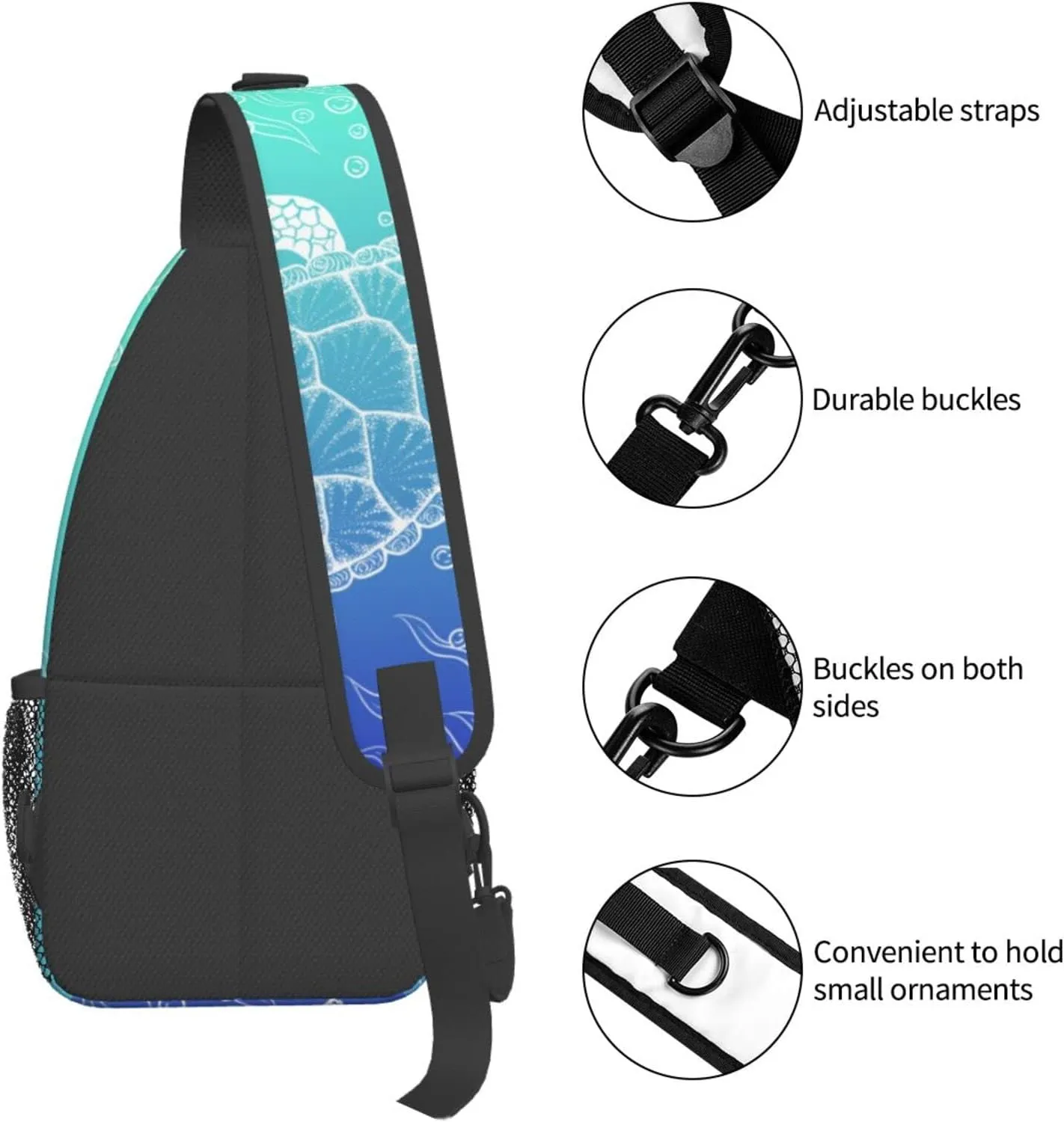 Casual Sling Bag Crossbody Shoulder Backpack Gym Sports Travel Hiking Daypack Chest Bag Small Backpack for Women Men