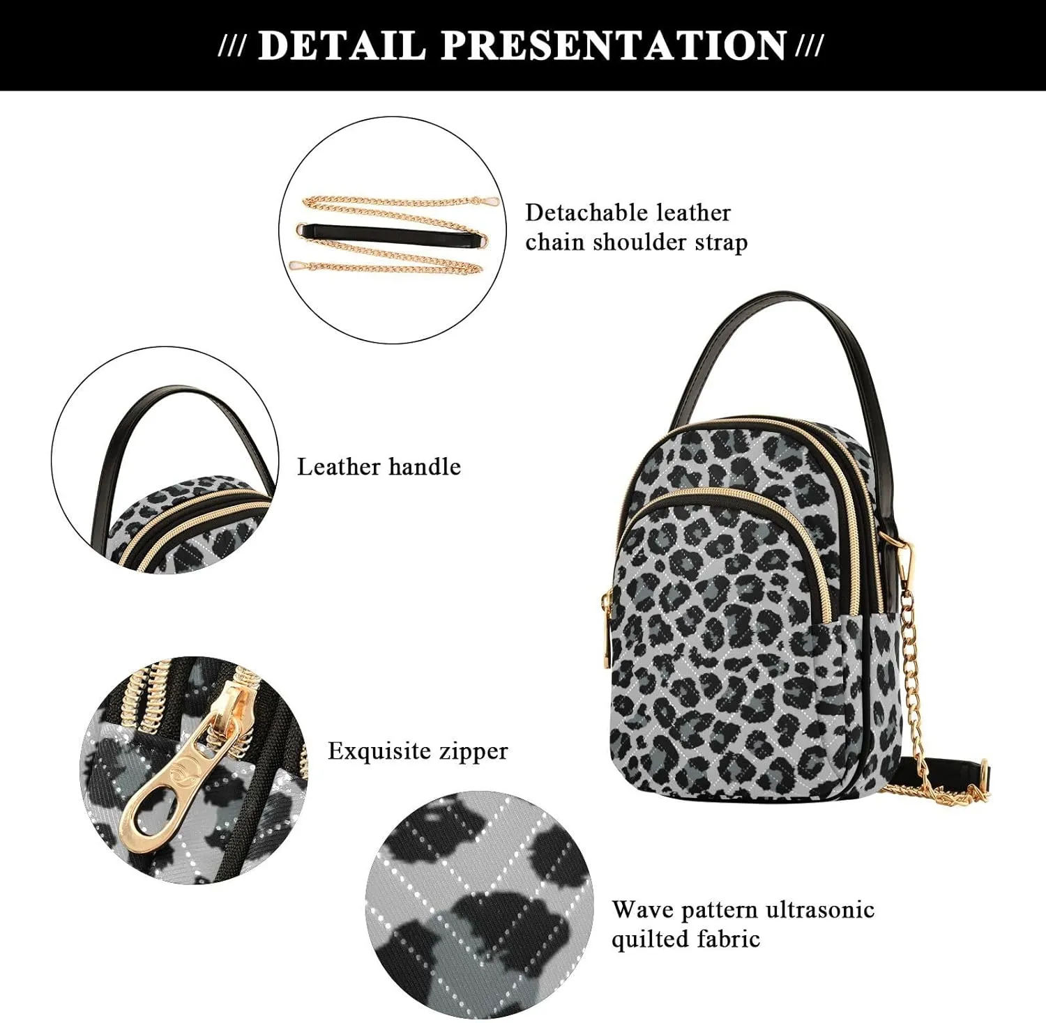 Cell Phone Purse Crossbody Handbag Durable Shoulder Bag Sturdy Travel Pouch