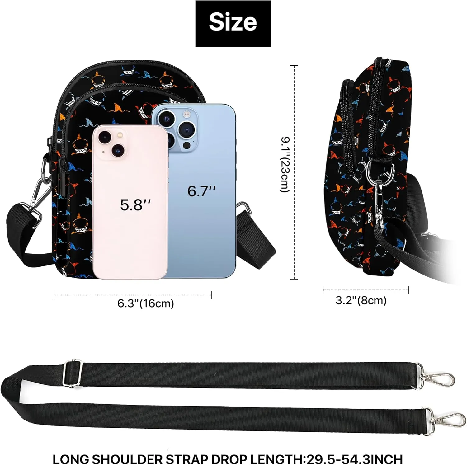 Cell Phone Purse Women Small Crossbody Bag Sling Bag Waterproof Casual Shopping Work Shoulder Bag