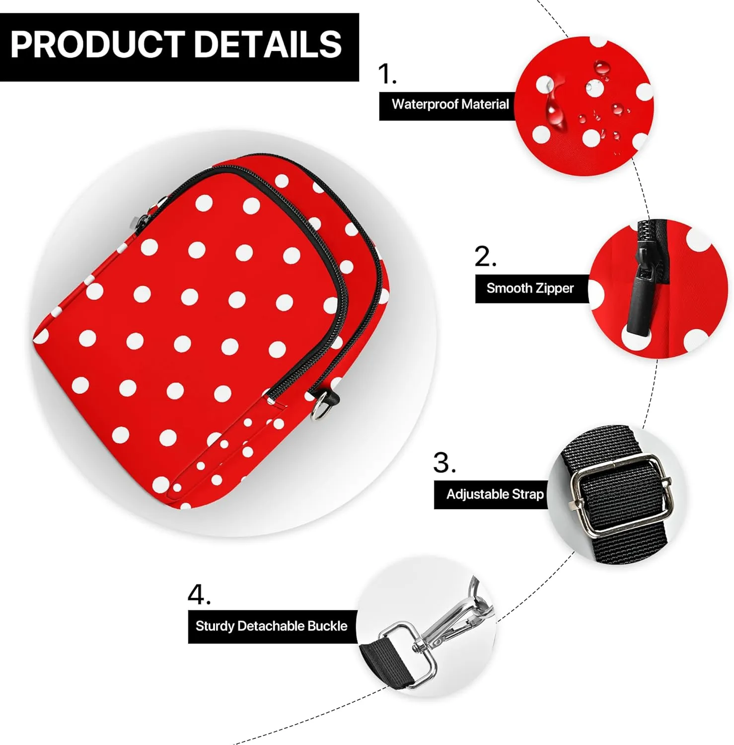 Cell Phone Purse Women Small Crossbody Bag Sling Bag Waterproof Casual Shopping Work Shoulder Bag