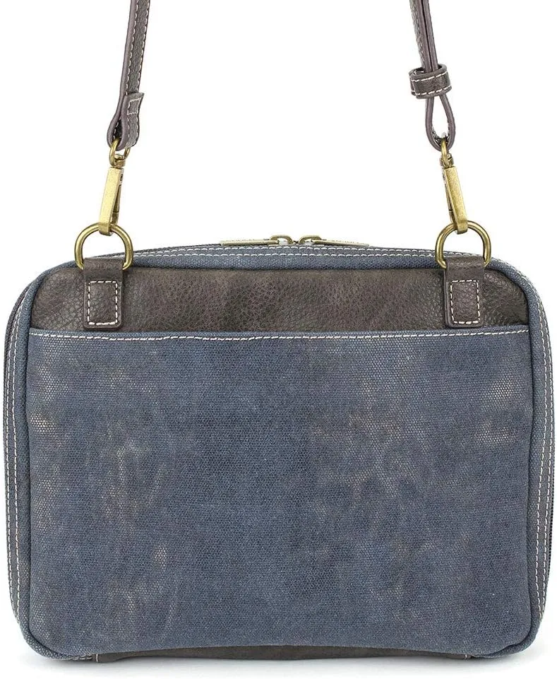 Chala Origami Xbody Crossbody Bag w/Metal Keychain - Feather Blue
